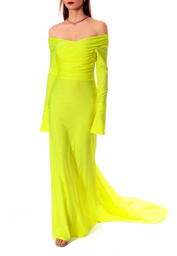 Sukienka Cameron Laser Yellow